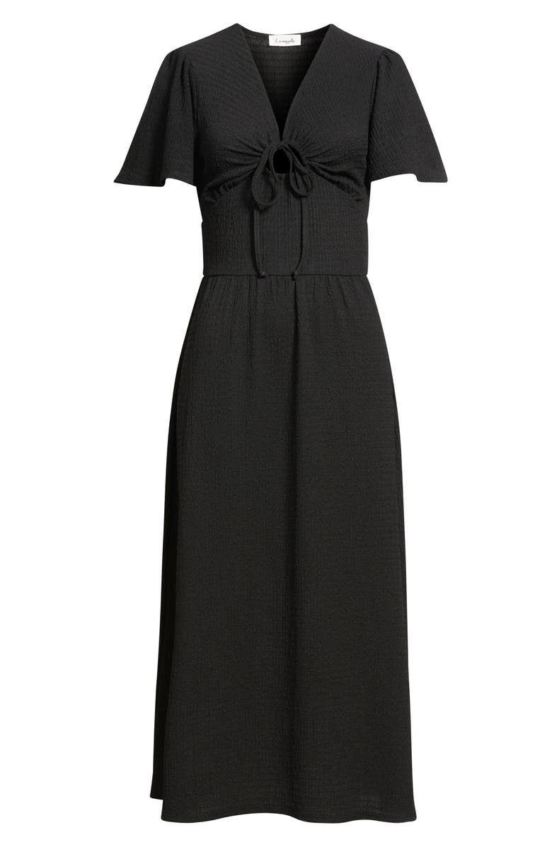 Loveappella Keyhole Midi Dress, Alternate, color,