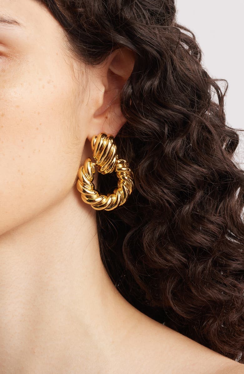 FRASIER STERLING Baguette Drop Earrings, Alternate, color, Gold