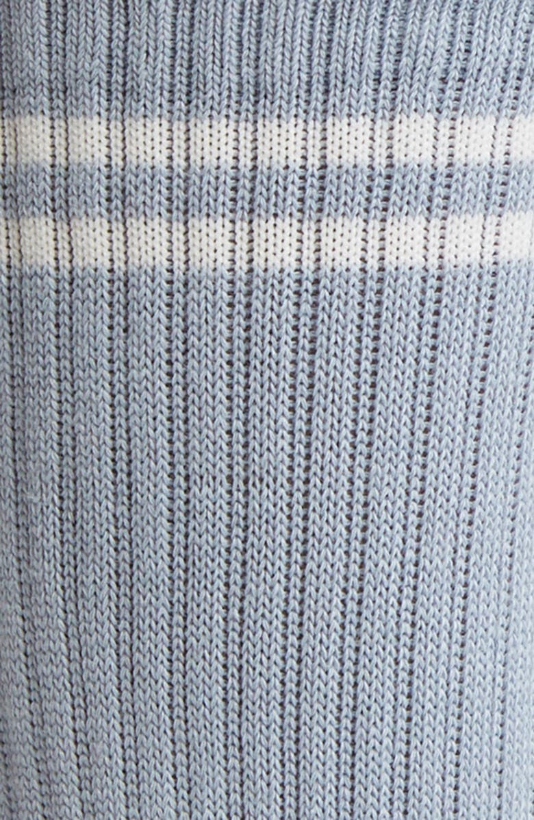 Le Bon Shoppe Boyfriend Crew Socks, Alternate, color, Blue Grey