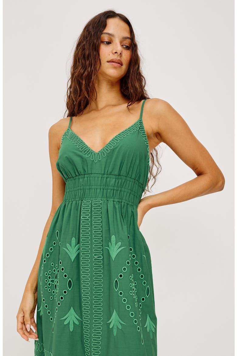 Blair Sleeveless Tiered Maxi Dress, Alternate, color, CLOVER