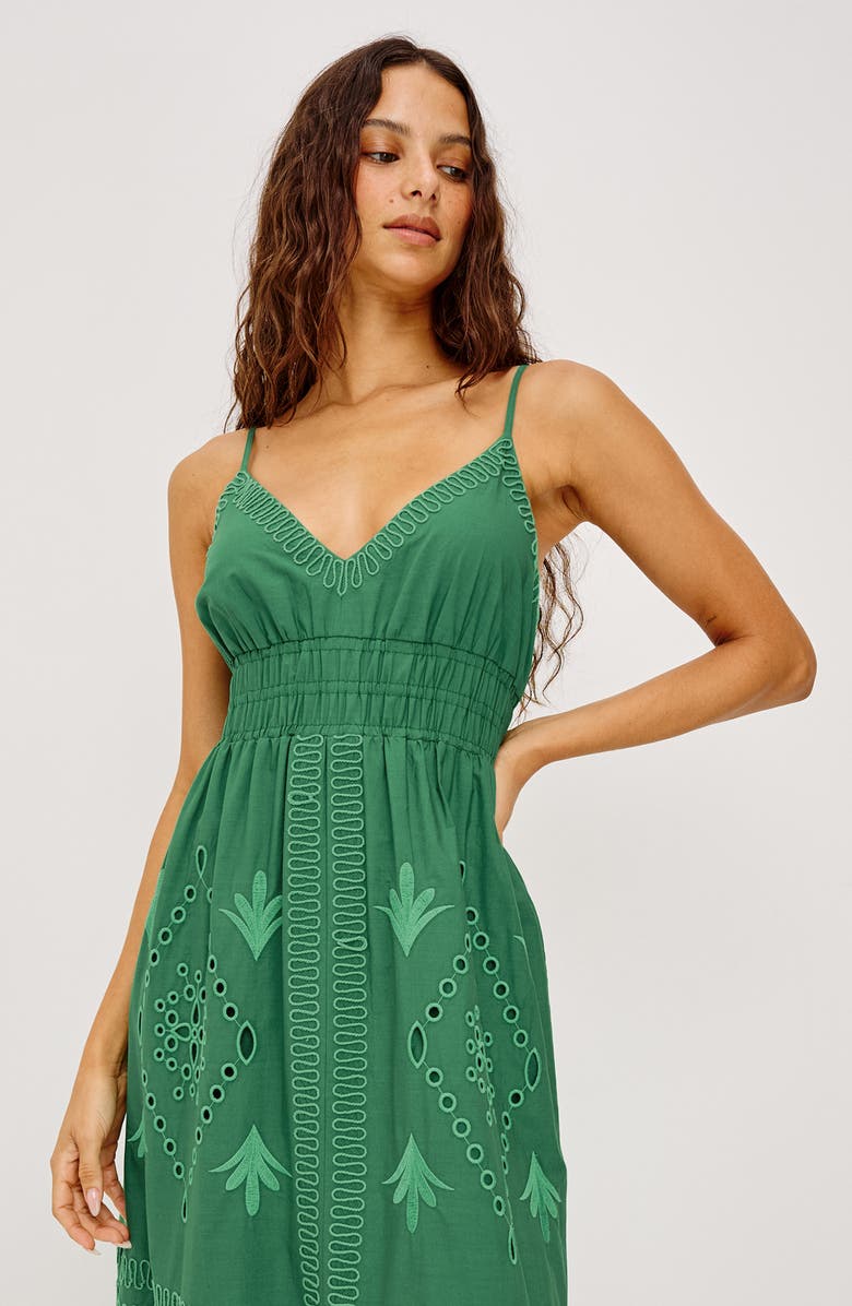 Rails Blair Sleeveless Tiered Maxi Dress, Alternate, color, Clover