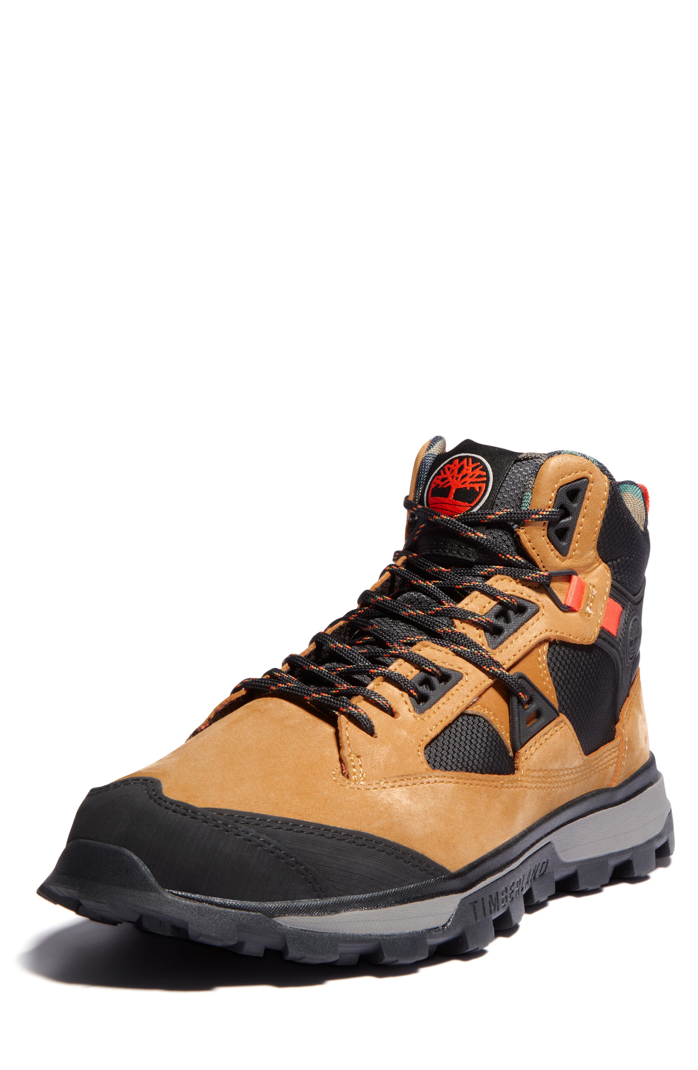 Timberland Treeline Hiking Boot, Alternate, color, Wheat Nubuck W Camo