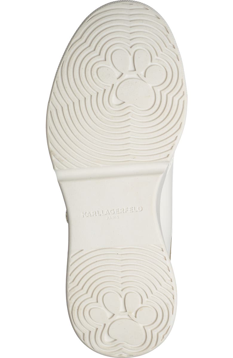 KARL LAGERFELD PARIS Mineola Lace Up Sneaker, Alternate, color, Bright White