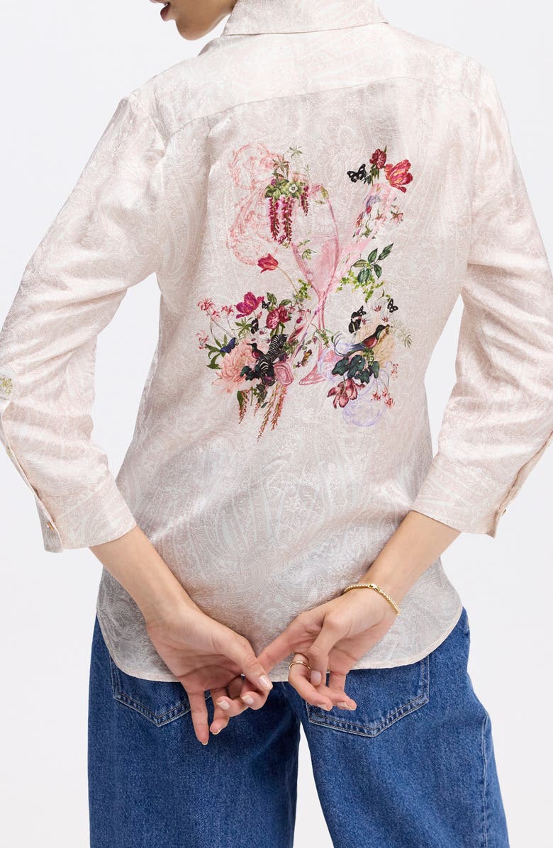 Robert Graham Hadley Woven Shirt, Alternate, color, White