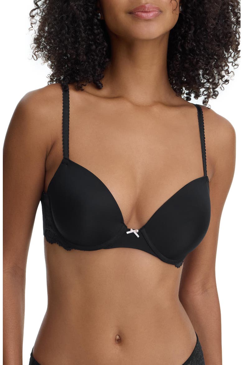 Captivate Full Coverage T-Shirt Bra, Alternate, color, Black