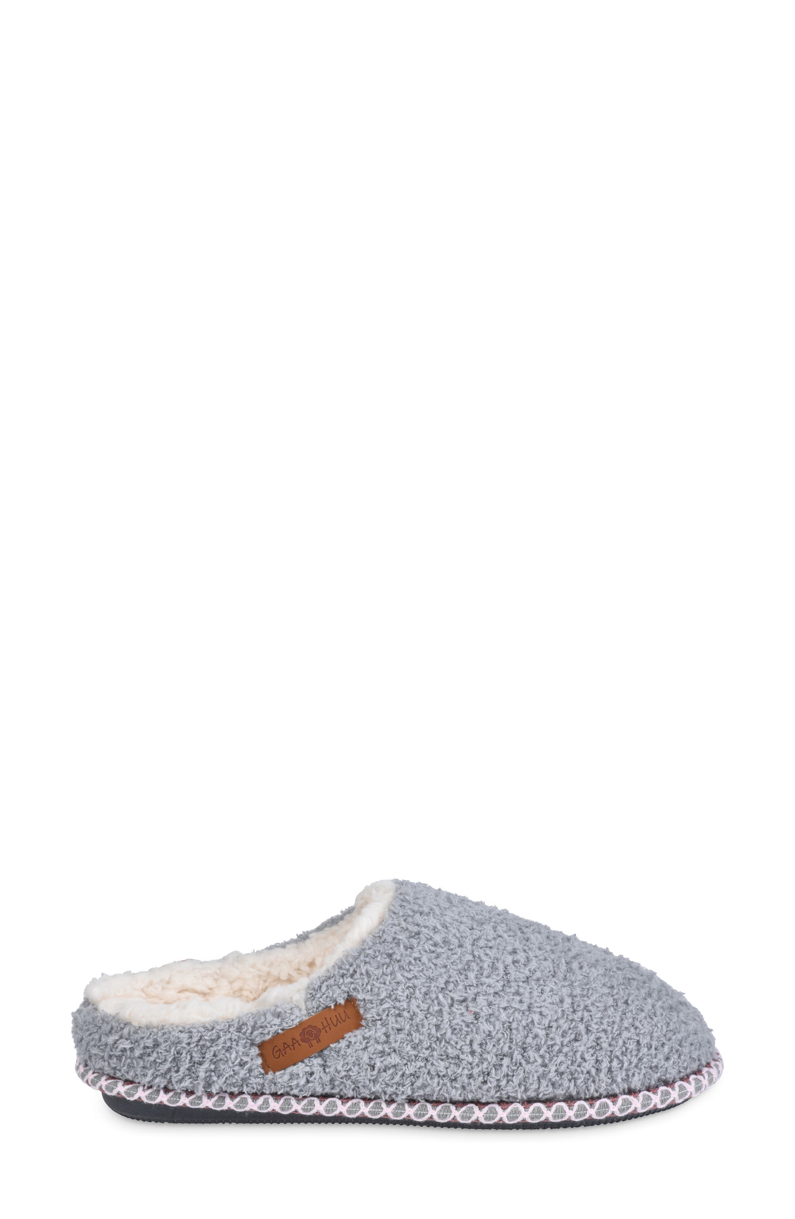 Cozee Faux Shearling Lined Slipper, Alternate, color, GREY