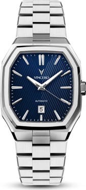 Vincero Inception Blue Shift Automatic Bracelet Watch, 38mm