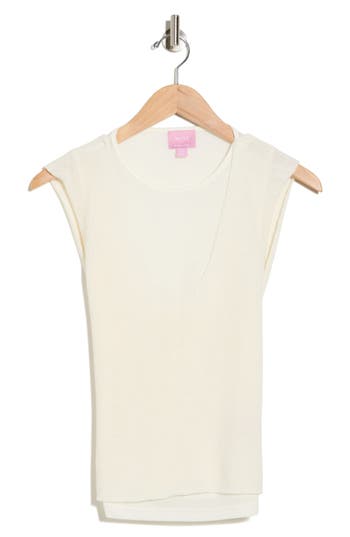 Muse Combo Sweater Tank In White