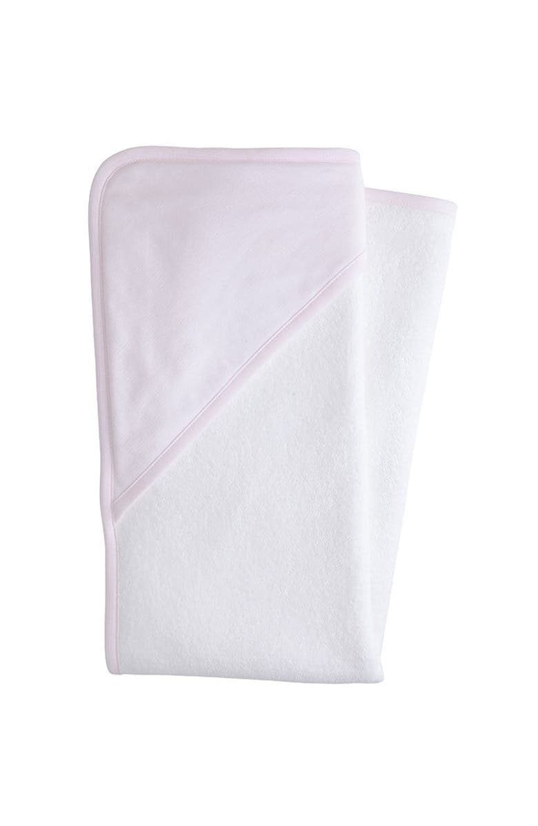 Little English Kids' Hooded Towel, Alternate, color, Light Pink Stripe