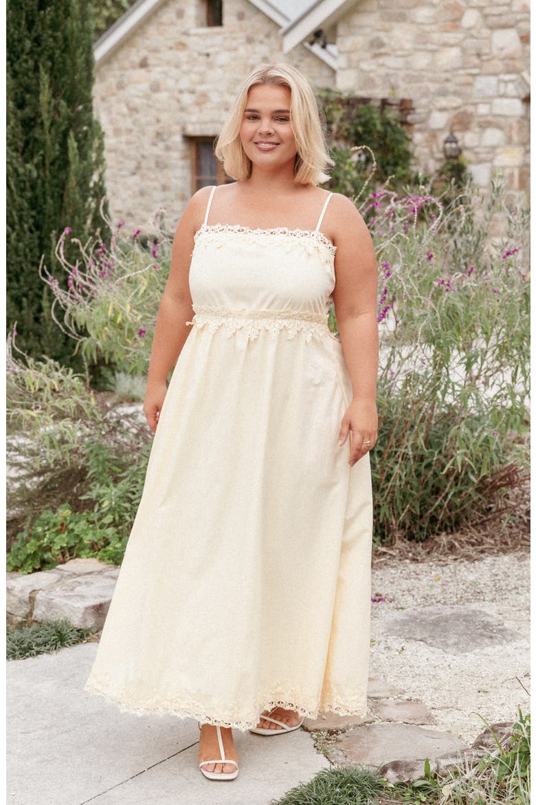 Kiana Midi Dress, Alternate, color, PALE YELLOW