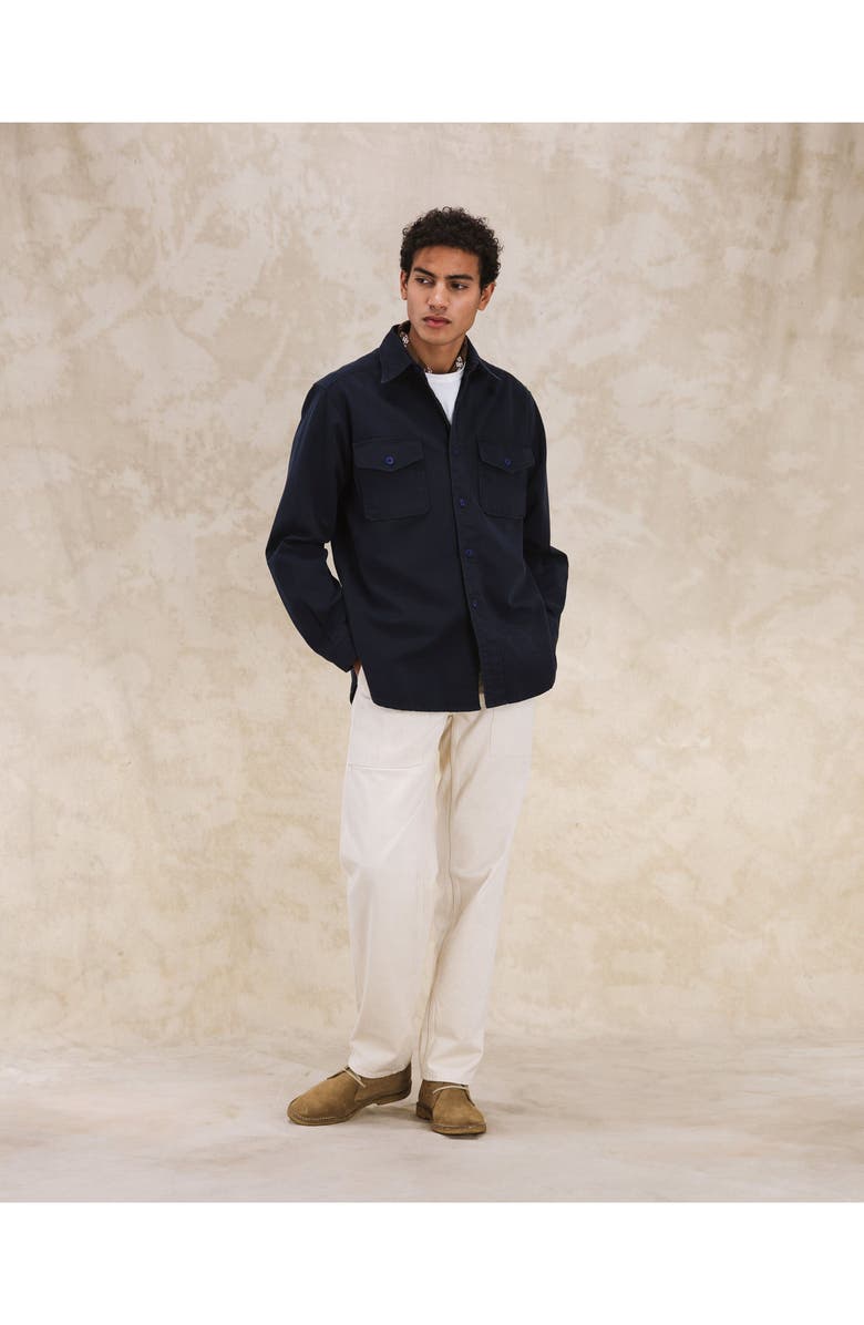 Fortela CPO Denim Overshirt, Alternate, color, Blue