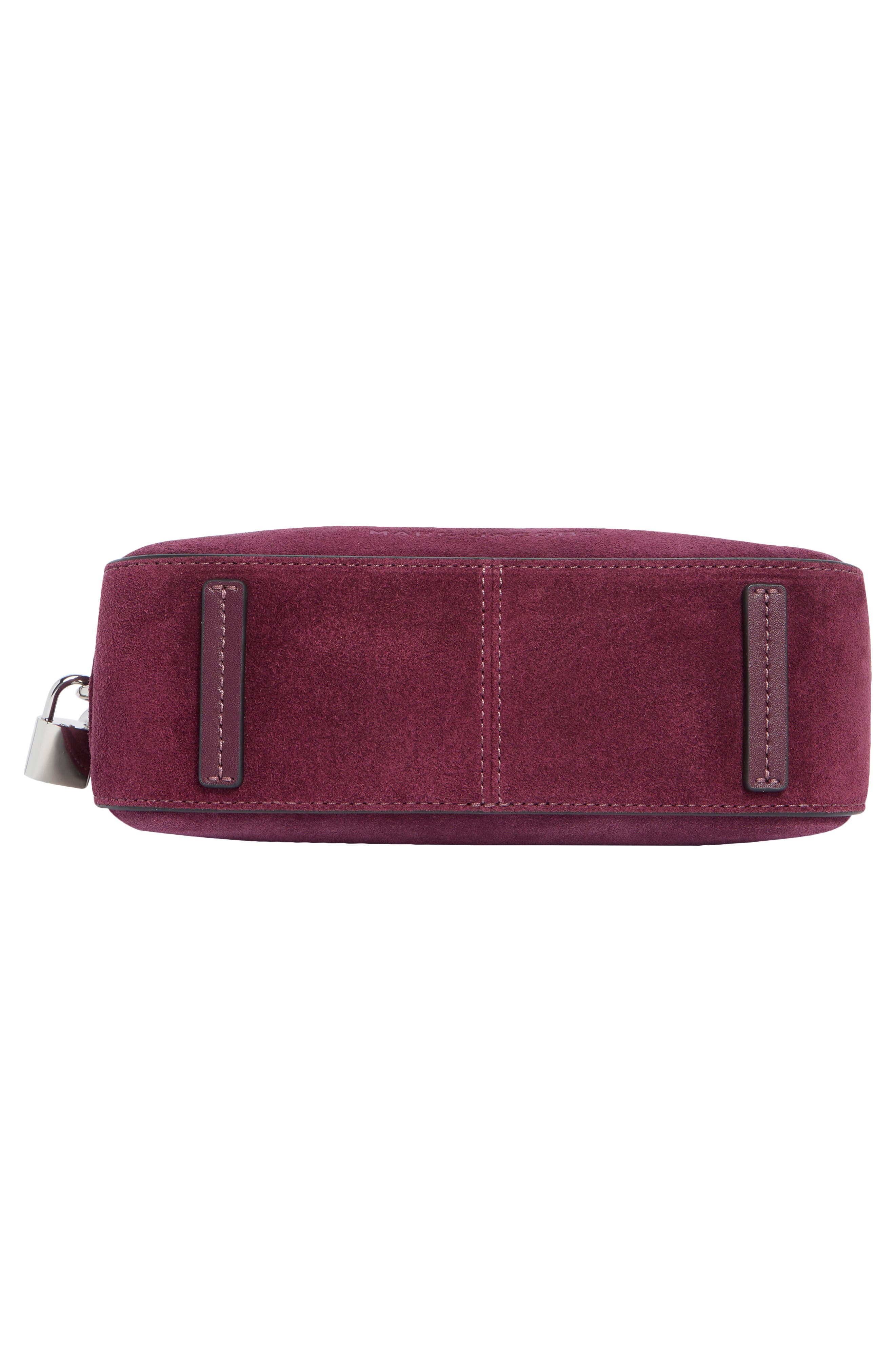 Small Drifter Suede Convertible Shoulder Bag, Alternate, color, DARK PLUM