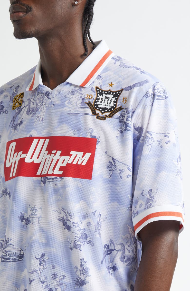 Off-White Fresco Soccer Polo, Alternate, color, 