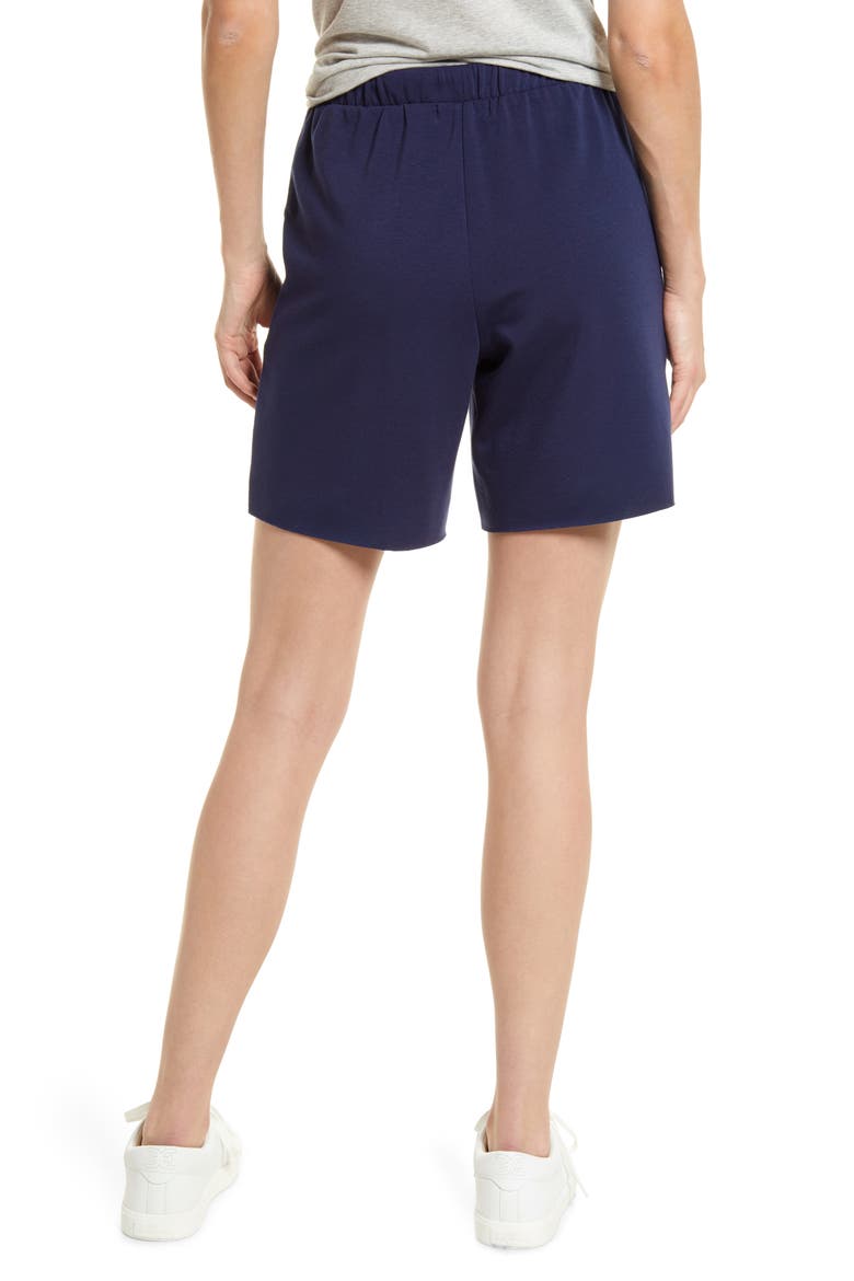 Raw Hem Sweat Shorts, Alternate, color, NAVY MARITIME