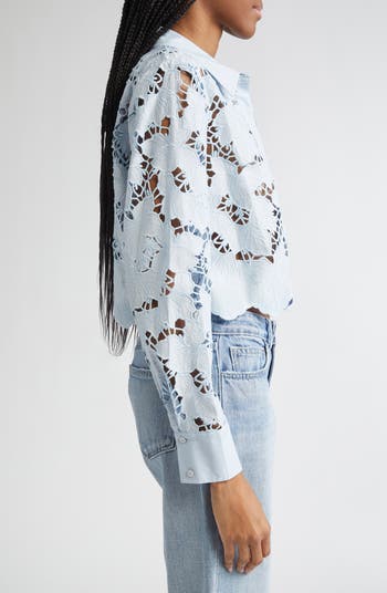Seychelle Cutwork Crop Shirt