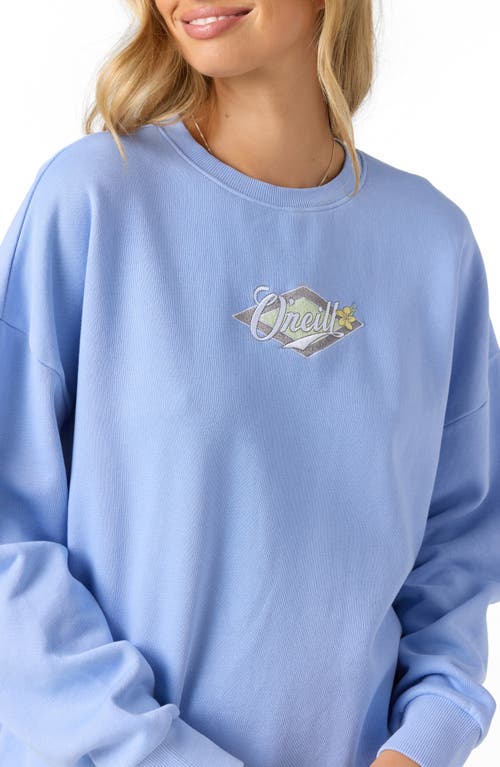 O'neill Solis Fleece Graphic Sweatshirt In Purple