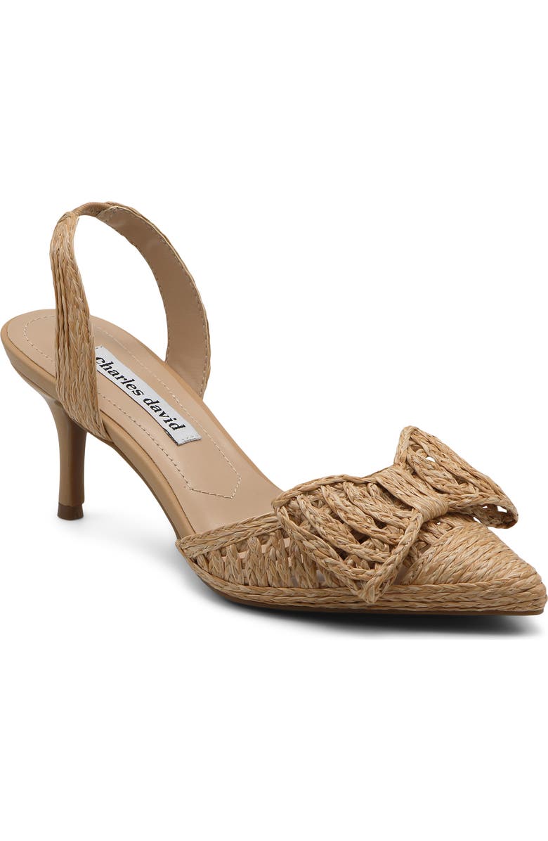 Charles David Agora Slingback Pump, Main, color, Natural