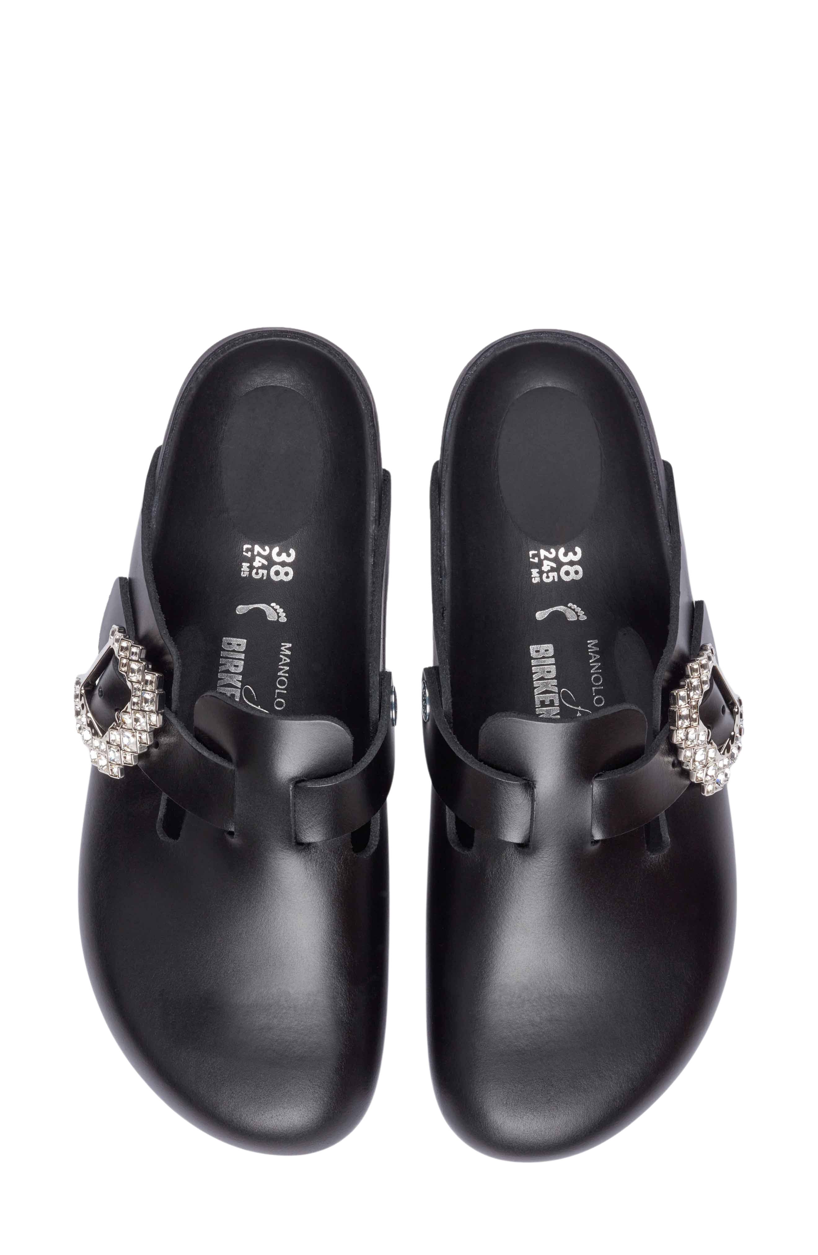 BIRKENSTOCK X MANOLO Blahnik Boston Crystal Buckle Clog, Alternate, color, 