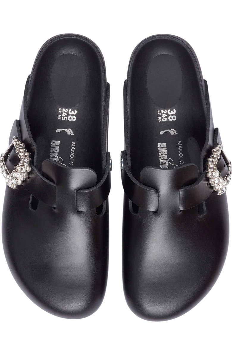 BIRKENSTOCK X MANOLO Blahnik Boston Crystal Buckle Clog, Alternate, color,