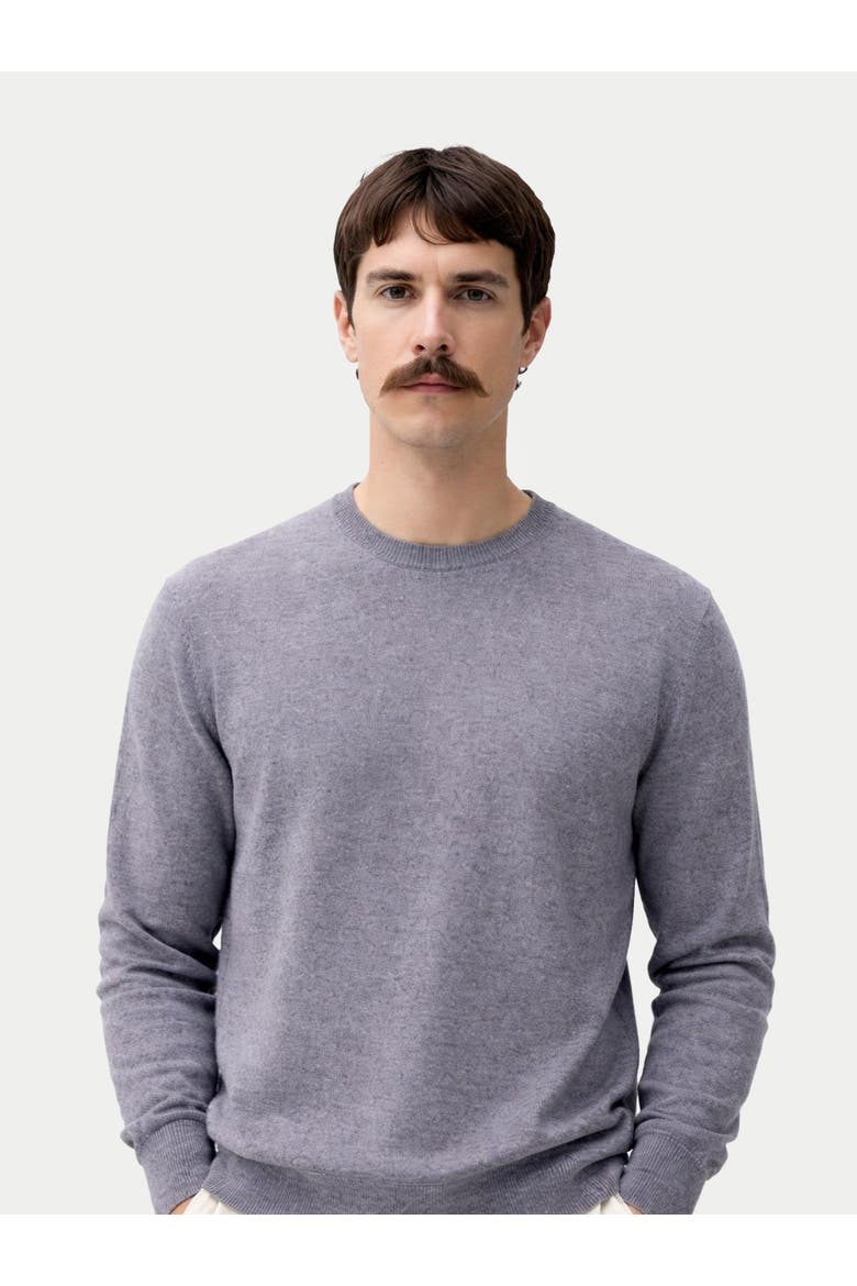 Timeless Crewneck Cashmere Sweater, Alternate, color, dim gray