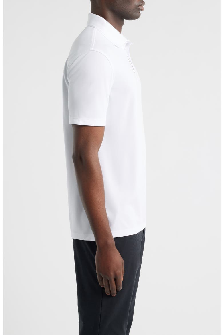 Essential Performance Piqué Golf Polo, Alternate, color, SNOW