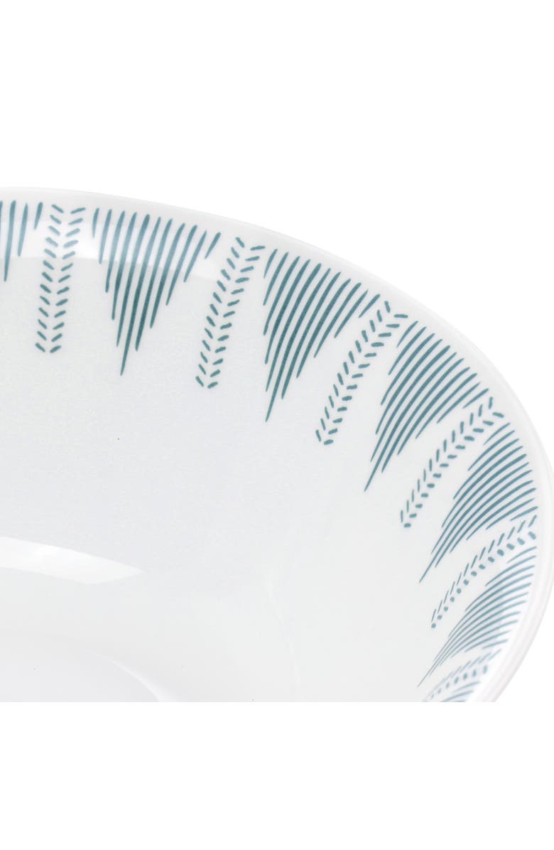 Ultra By Gibson Piper Point 4 Piece 7.5 Inch Round Tempe Opal Glass Bowl Set, Alternate, color, Blue