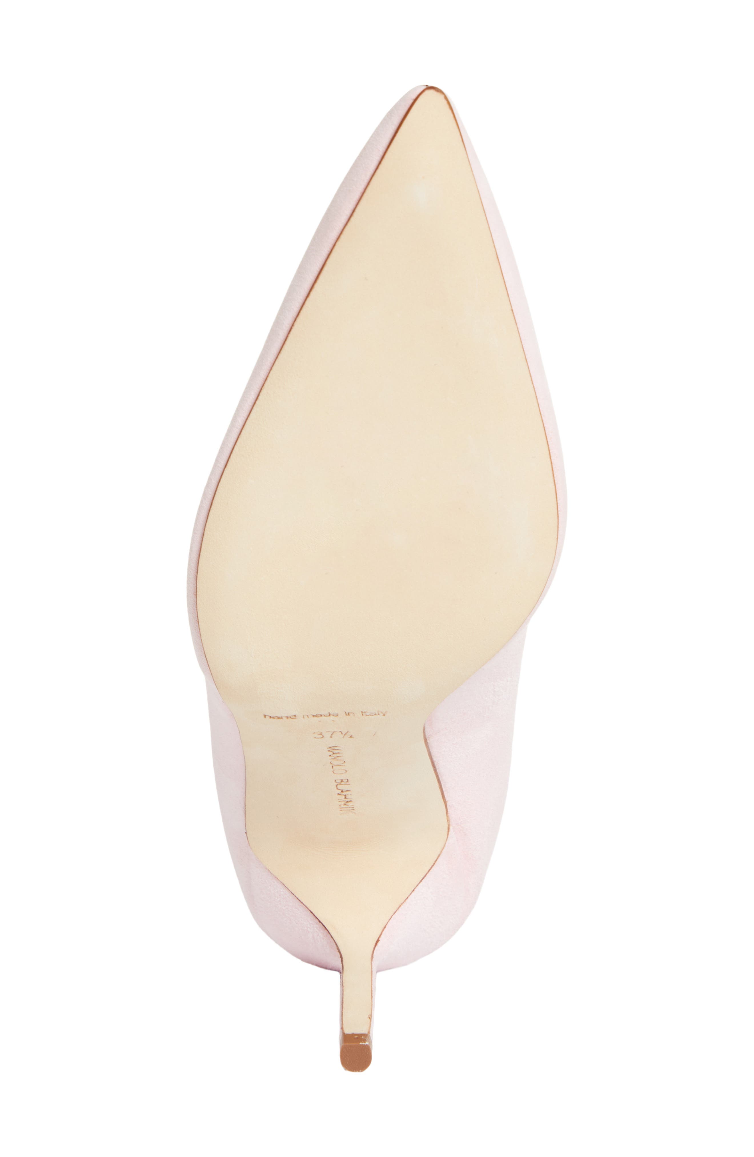 Manolo Blahnik BB Pointed Toe Pump, Alternate, color, Light Pink