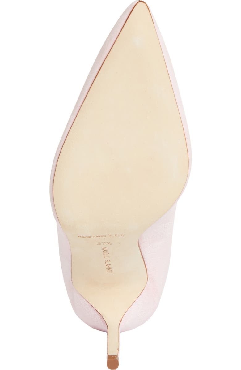 Manolo Blahnik BB Pointed Toe Pump, Alternate, color, Light Pink