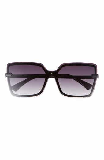 Vince Camuto 141mm Gradient Rimless Square Sunglasses