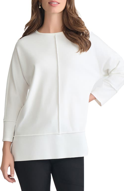 Jones New York Serenity Three Quarter Sleeve Knit Top in Nyc White at Nordstrom, Size Small