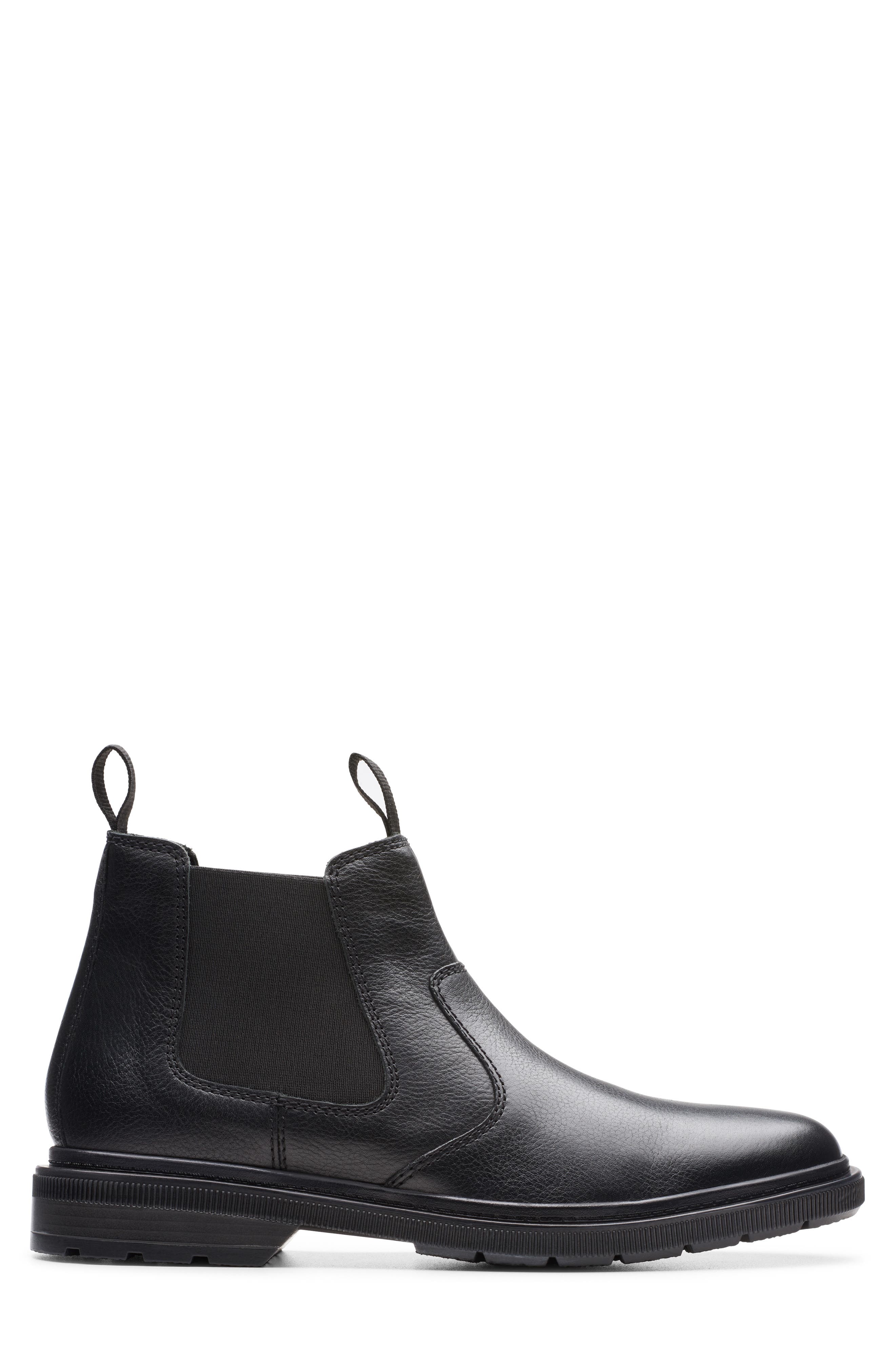 Burchill Up Chelsea Boot, Alternate, color, BLACK LEATHER