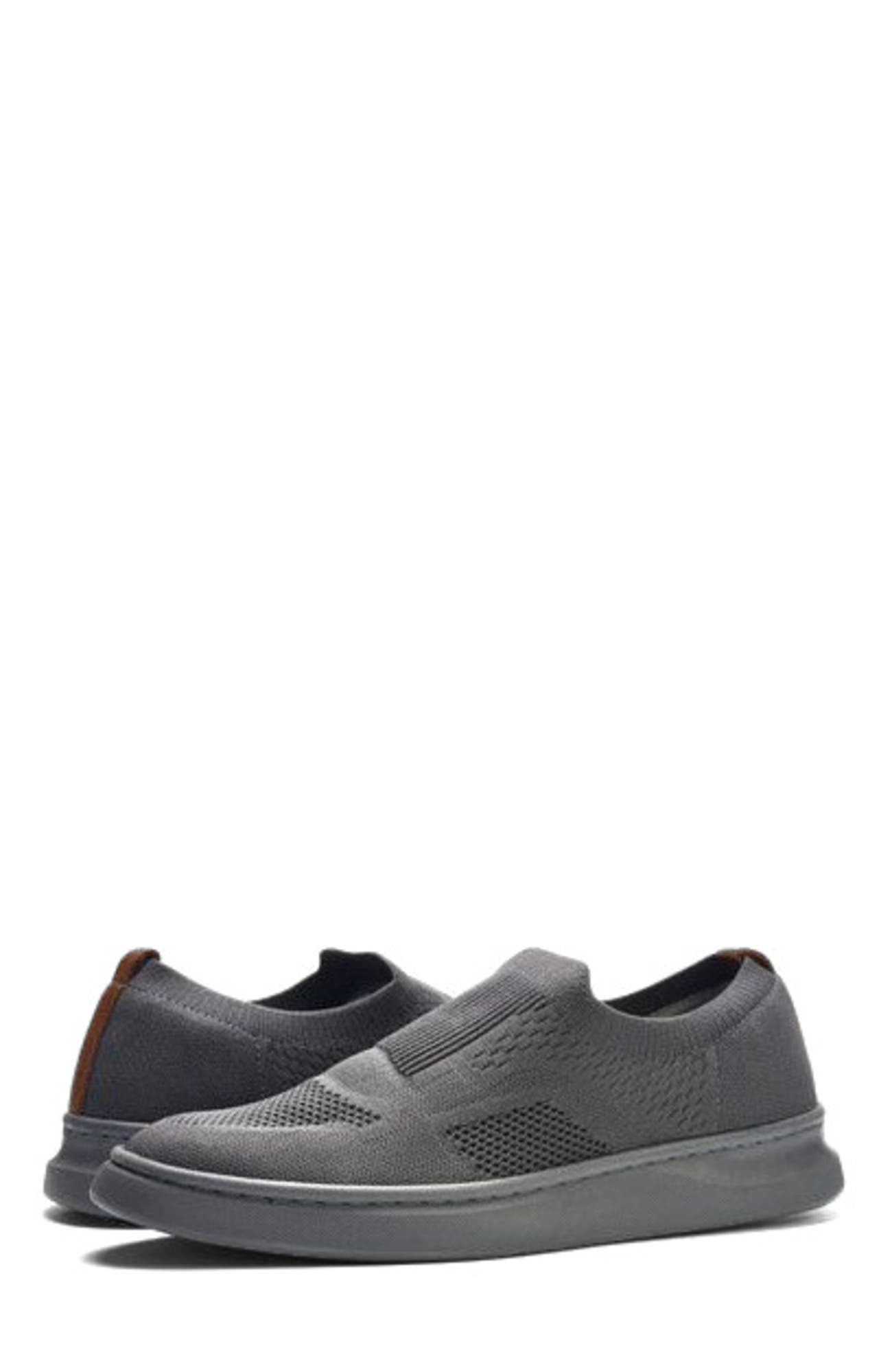 Drift Knit Slip-on Sneaker, Alternate, color, Grey Leather