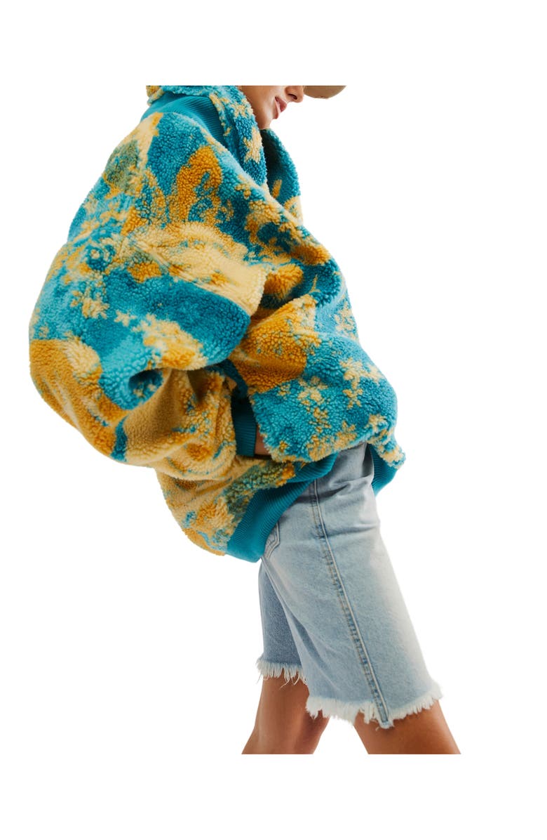 Free People Rosie Print Fleece Jacket, Alternate, color,