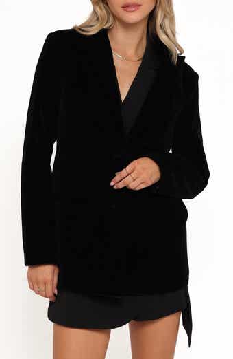 Clive Two-Button Velvet Blazer