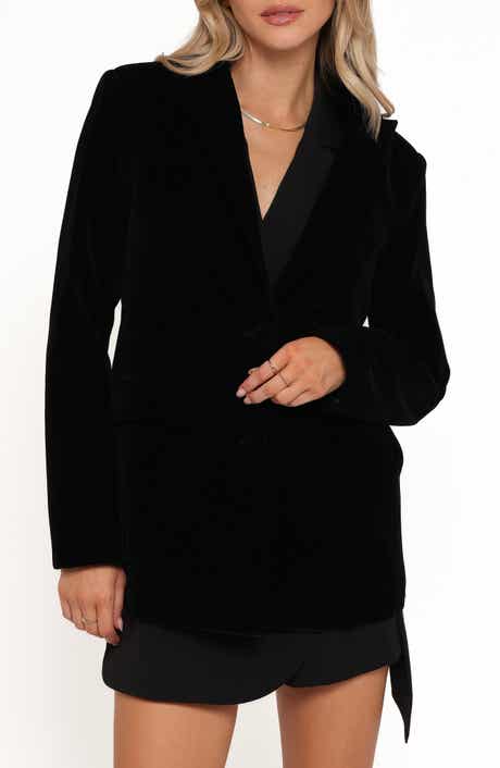 Clive Two-Button Velvet Blazer