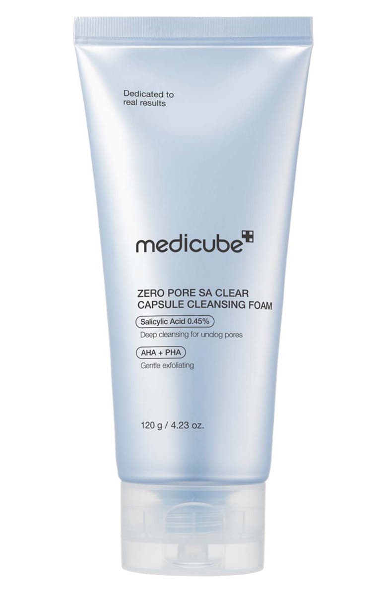 MEDICUBE Zero Pore SA Clear Capsule Cleansing Foam, Main, color, Blue