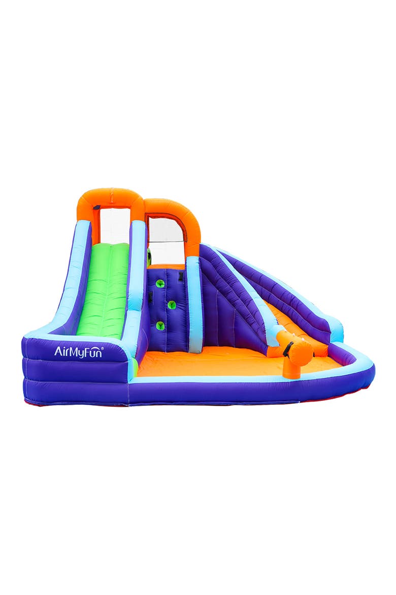 Double Slide Water Park with Climbing, Main, color, MULTI