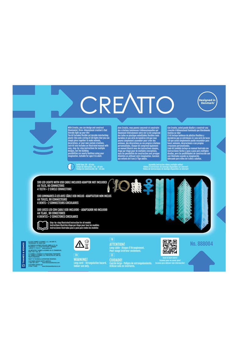 Creatto Shimmer Shark & Ocean Pals Light-Up Kit, Alternate, color, MULTI