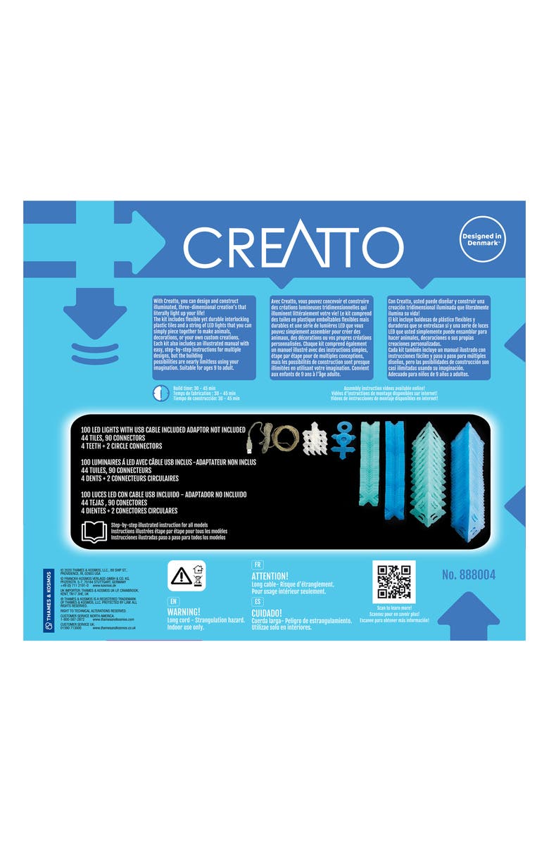 Thames & Kosmos Creatto Shimmer Shark & Ocean Pals Light-Up Kit, Alternate, color, 