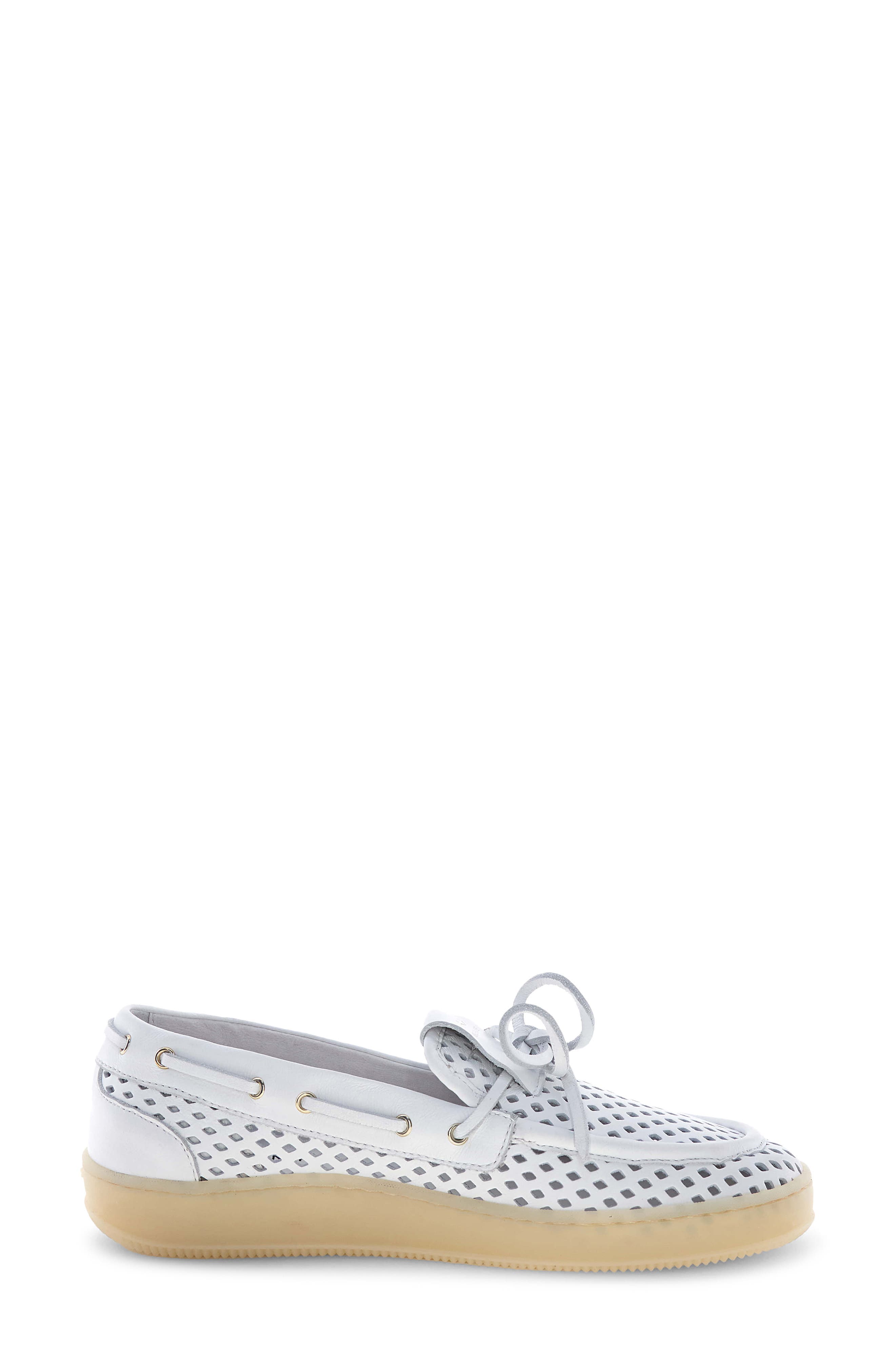 Voile Blanche Olivia Wind Boat Shoe, Alternate, color, White