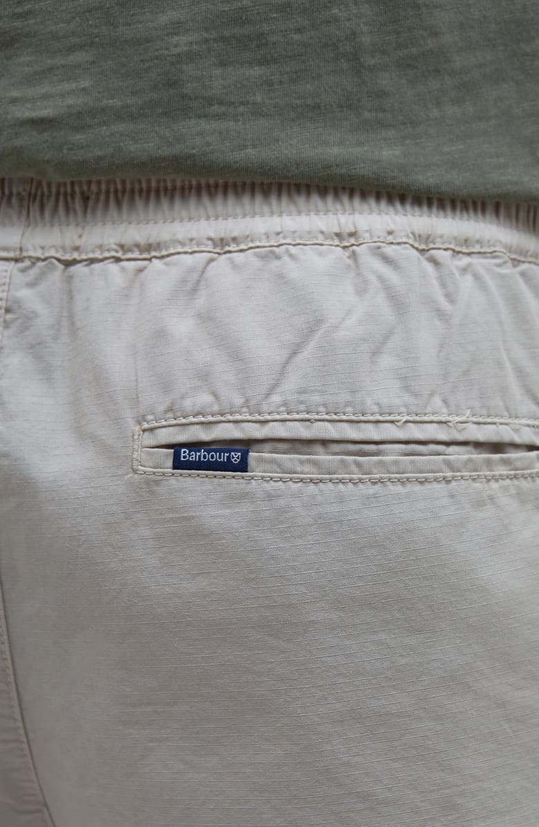 Barbour Rickfell Pleated Cotton Ripstop Shorts, Alternate, color, Mist