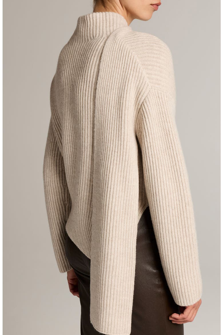 Ribbed Wool & Cashmere Sweater, Alternate, color, H DOVE OAT