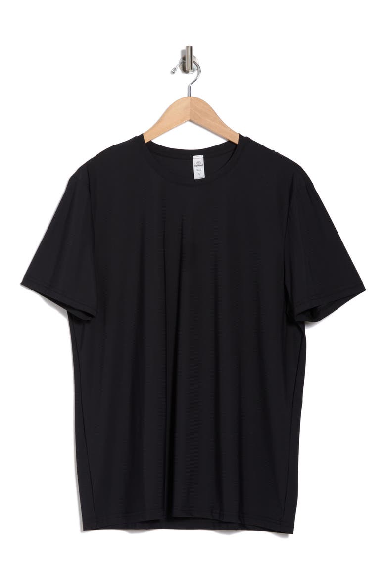Four-Way Stretch Flex Track T-Shirt, Alternate, color, BLACK