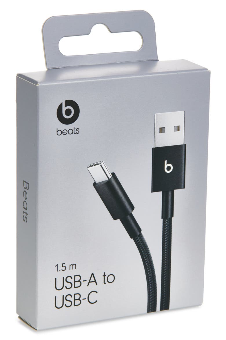 USB-A to USB-C Woven Cable, Alternate, color, BLACK