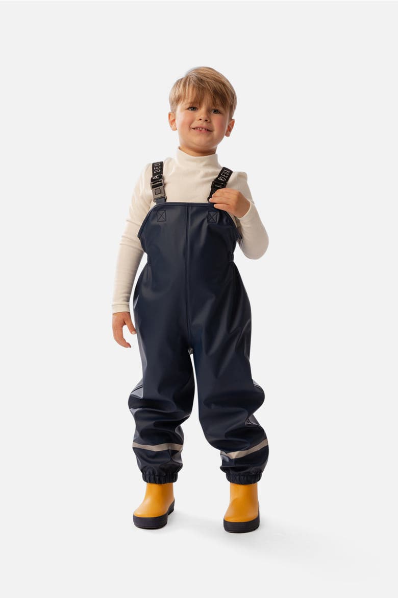 Waterproof Adjustable Suspender Rain Overalls, Alternate, color, Dark Blue