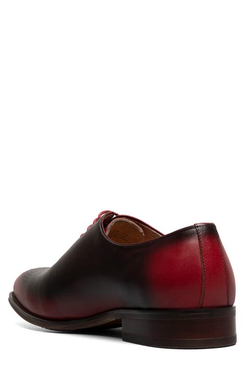 Stacy Adams Hallquist Embellished Toe Wholecut Shoe In Red