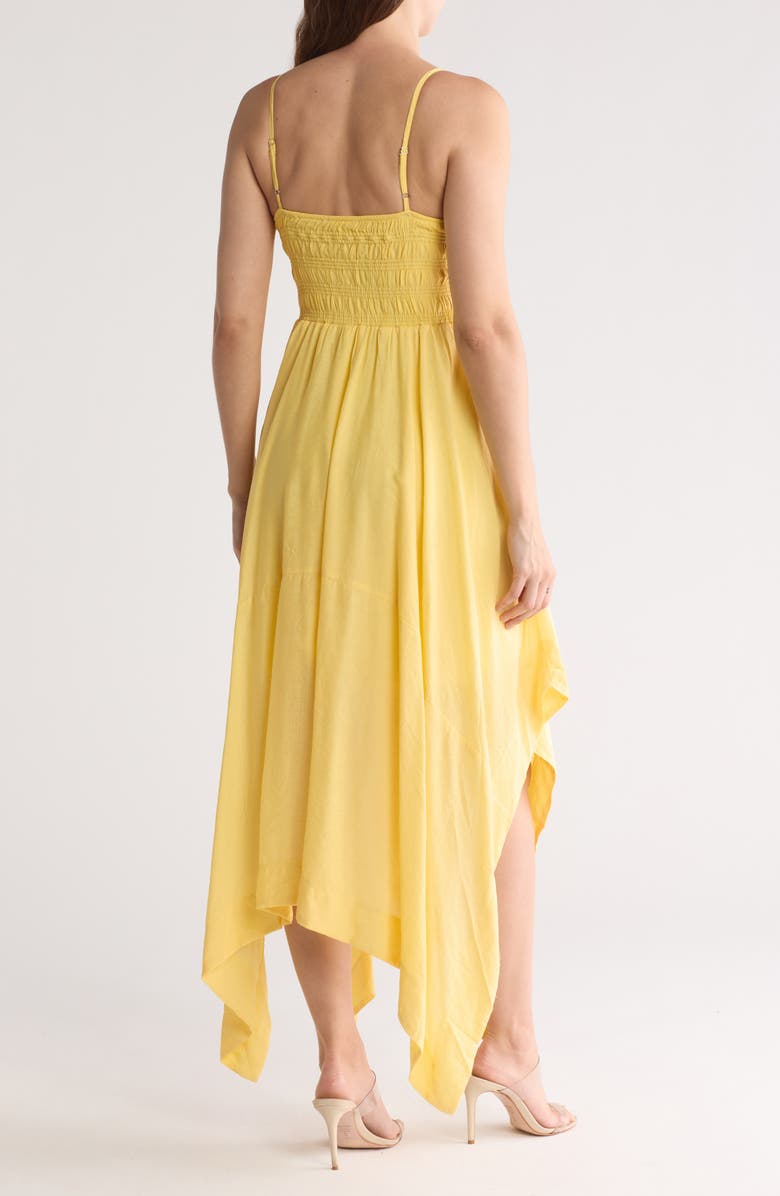 Blu Pepper Handkerchief Hem Slipdress, Alternate, color, Yellow