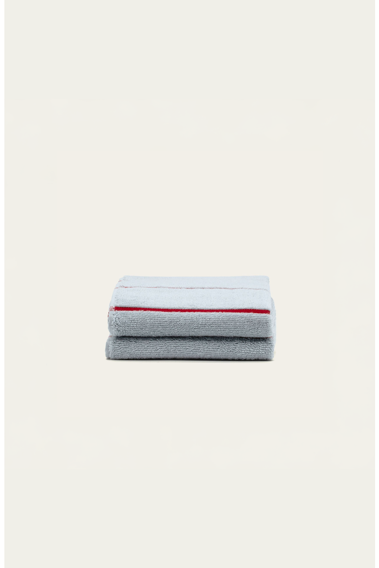 Deia 2-Piece Hand Towel Set, Main, color, Sky & Tomato