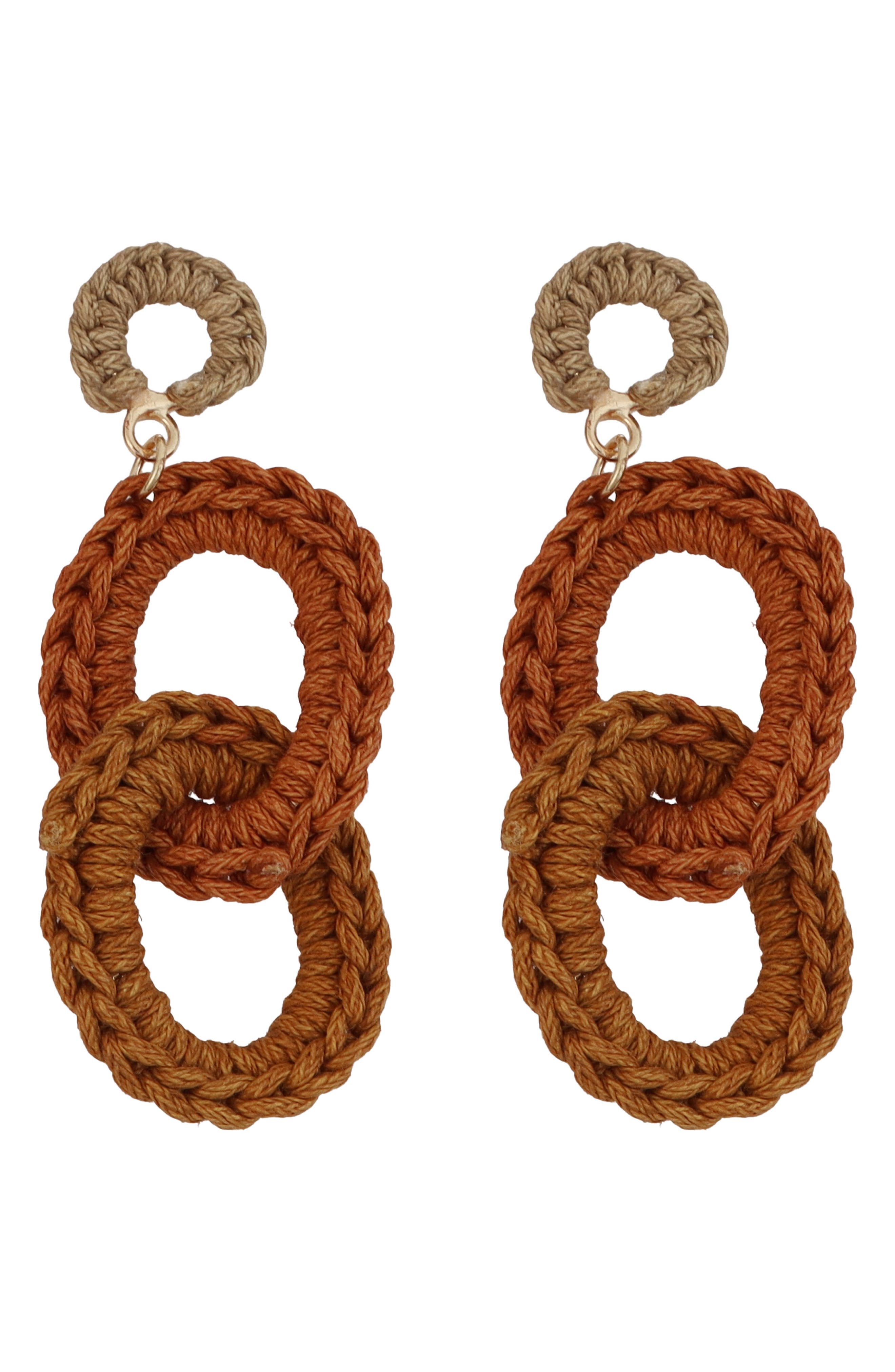 Panacea Rope Link Drop Earrings
