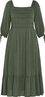 City Chic The Ally Clip Dot Maxi Dress